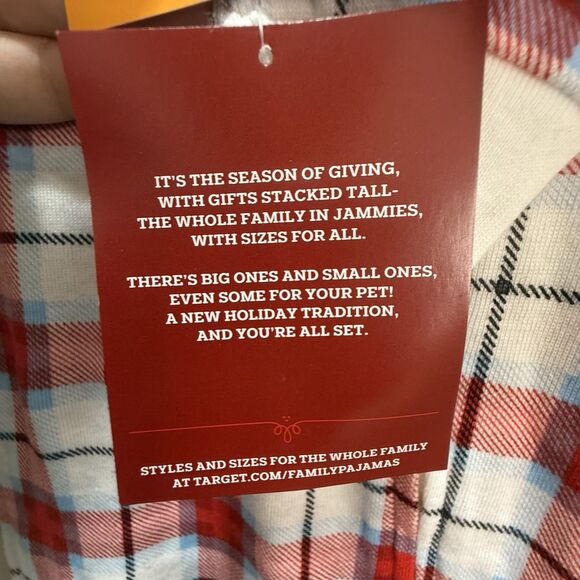 Wondershop Target Baby Size 3-6 Red Plaid Matching Family Sleep Footed Pajamas - Picture 7 of 9